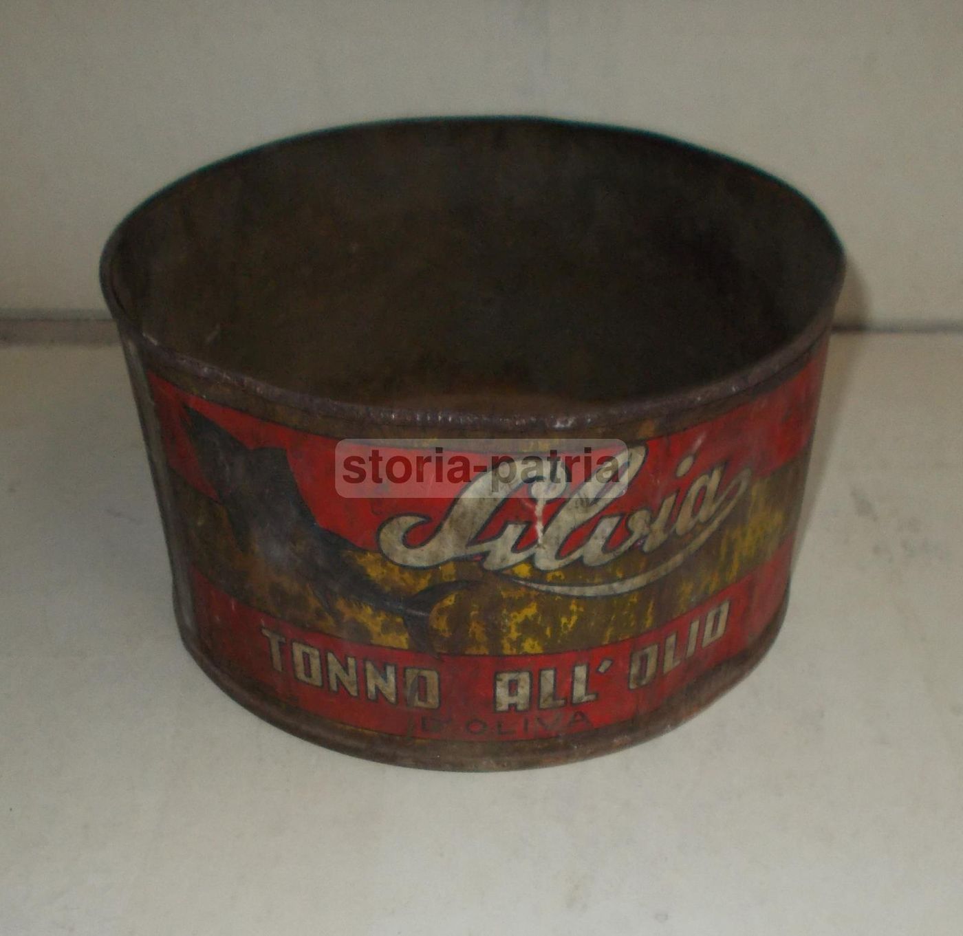 Scatola Di Latta Vintage Tonno Silvia, Lampedusa