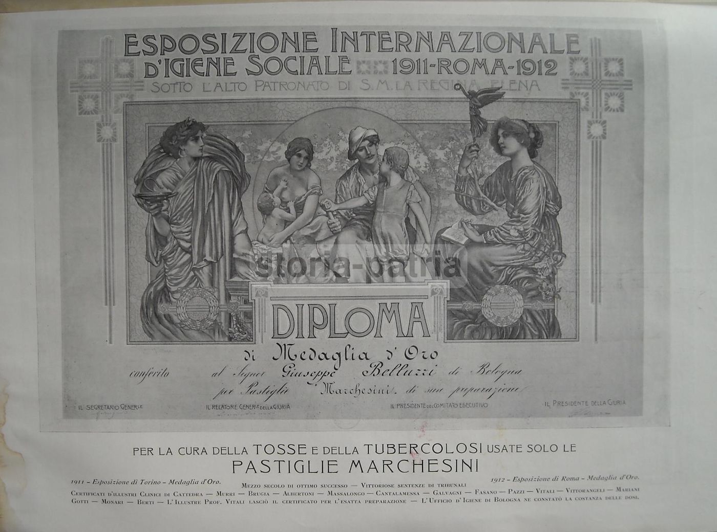 Pubblicità Liebig Estratto Di Carne E Pastiglie Marchesini 1914