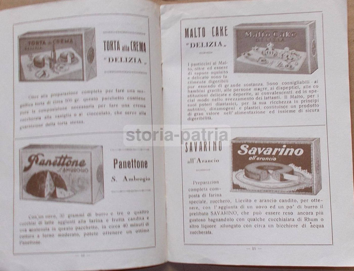 Ricettario Lievito Delizia Anni '20 Pasticceria Dolci Antichi