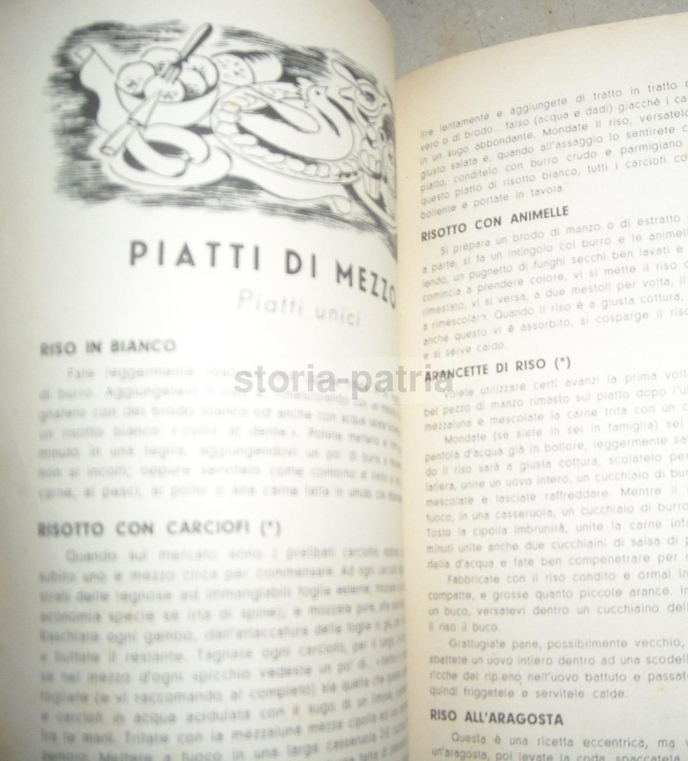 Ricettario Riso 1941 Ente Nazionale Risi Cucina Italiana Fascista