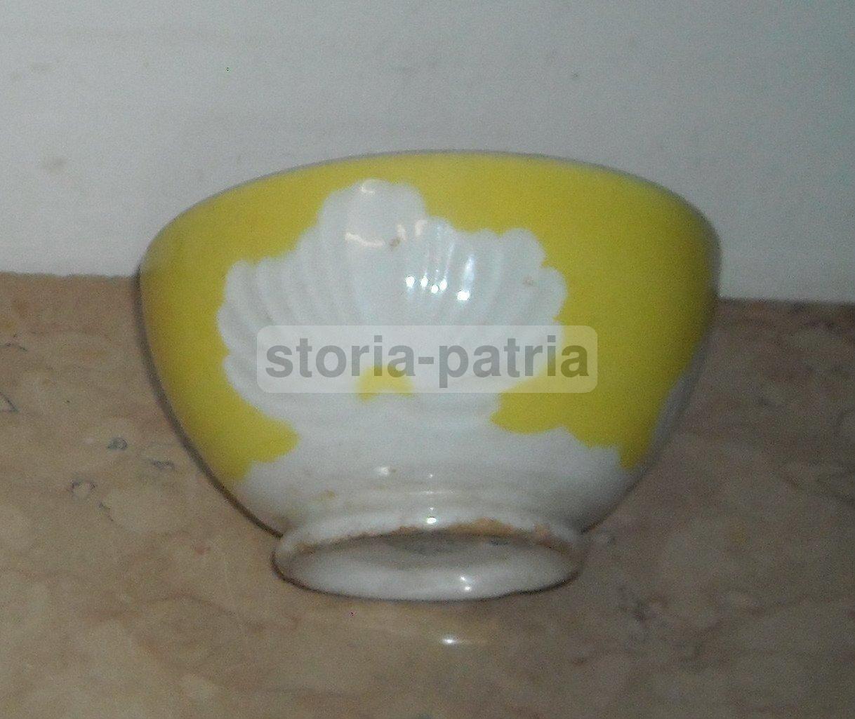 Tazza In Ceramica Scala Pordenone Con Decoro Floreale, Anni '30