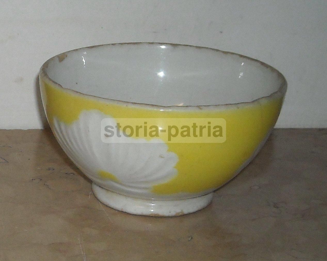 Tazza In Ceramica Scala Pordenone Con Decoro Floreale, Anni '30