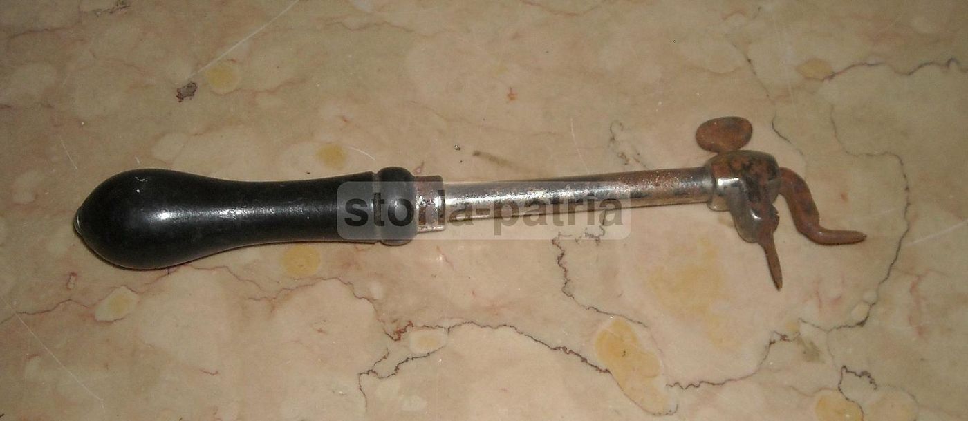 Attrezzo Antico Da Collezione In Metallo E Legno, Epoca '900