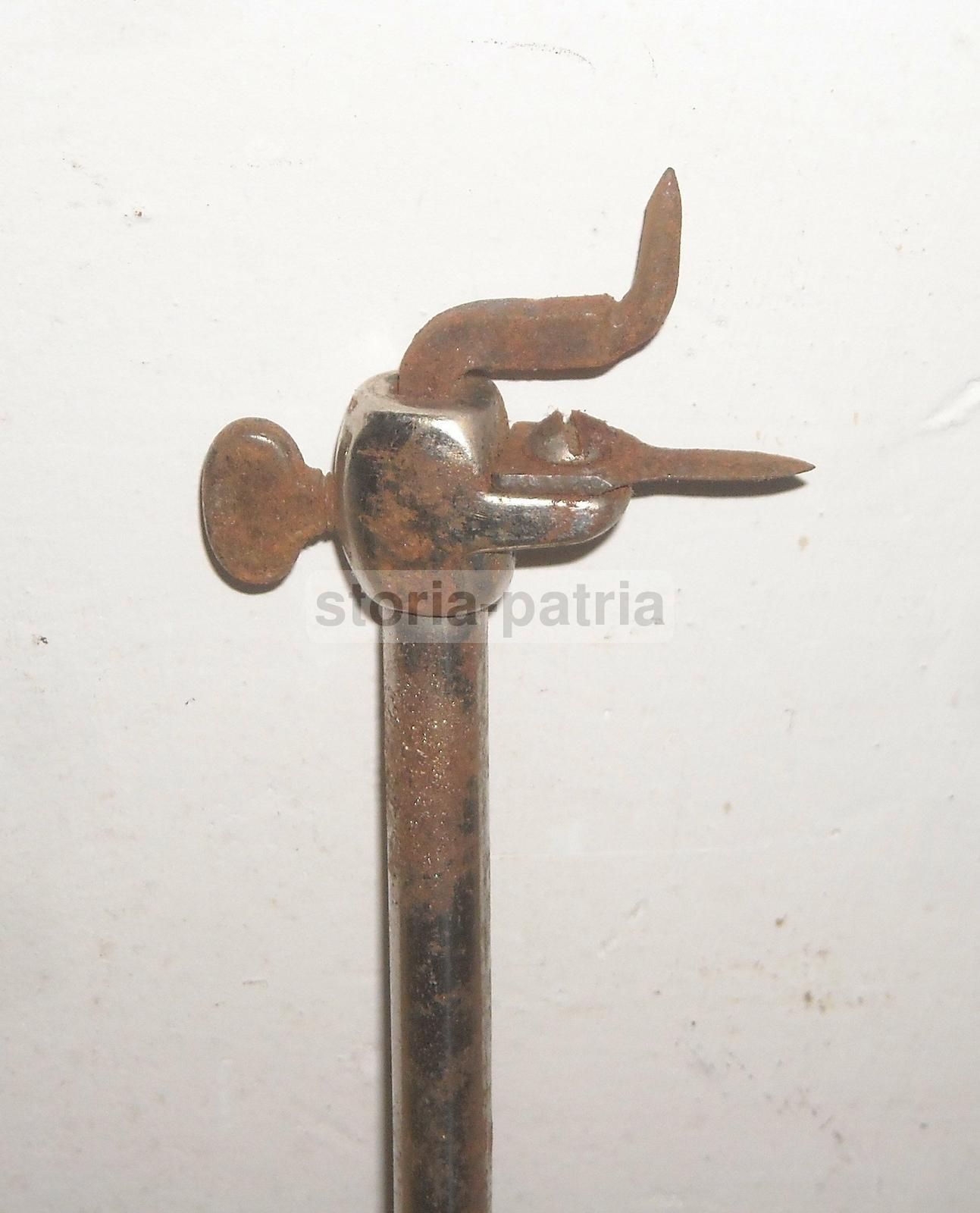 Attrezzo Antico Da Collezione In Metallo E Legno, Epoca '900