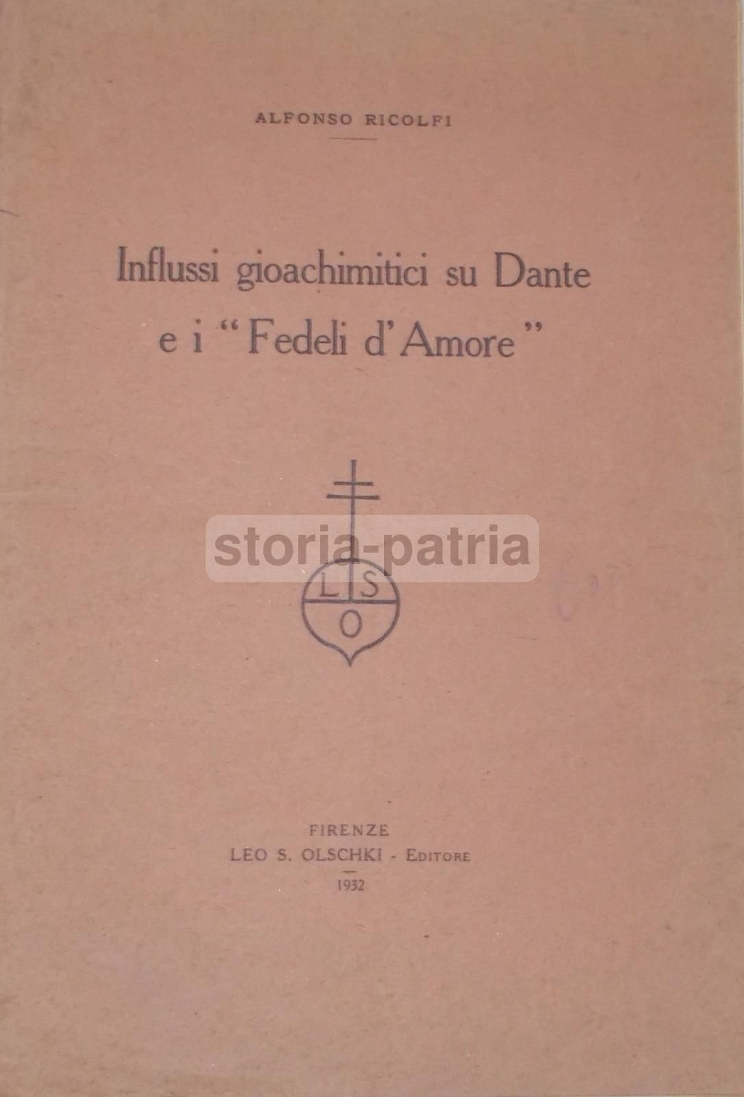 Ricolfi: Influssi Gioachimitici Su Dante E I "Fedeli d'Amore" (1932)
