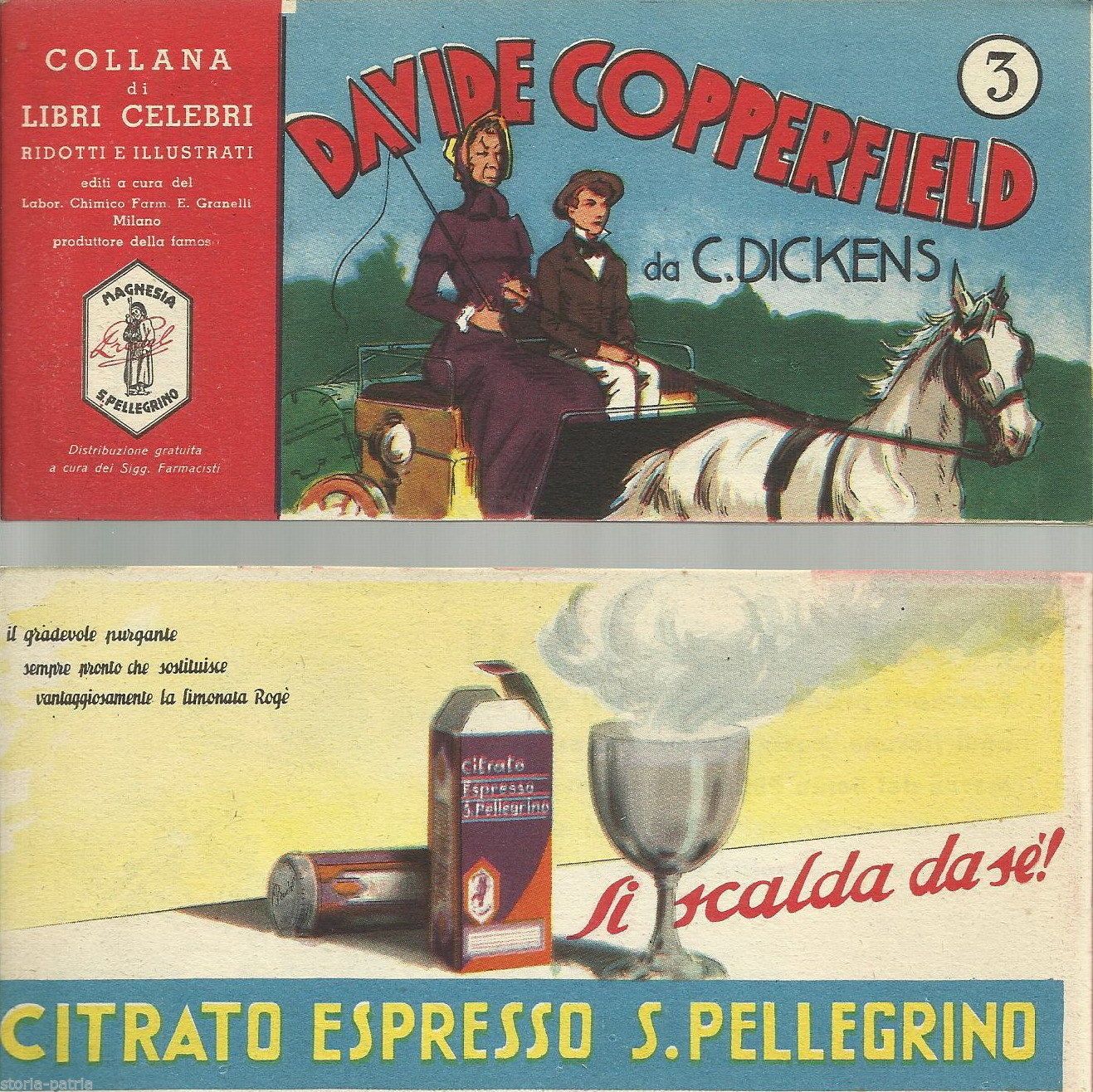 Davide Copperfield Dickens Fumetto Magnesia S. Pellegrino 1953