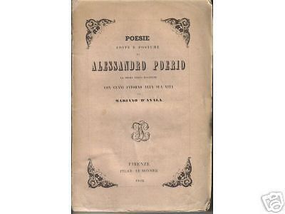 Poesie Edite E Postume Di Alessandro Poerio, Le Monnier, 1852