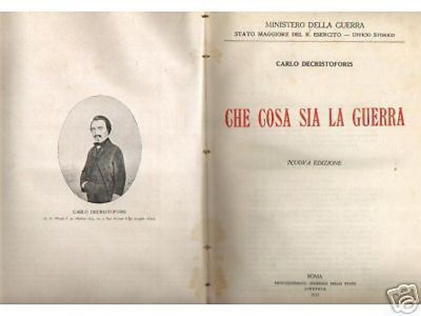 De Cristoforis, Che Cosa Sia La Guerra, 1925