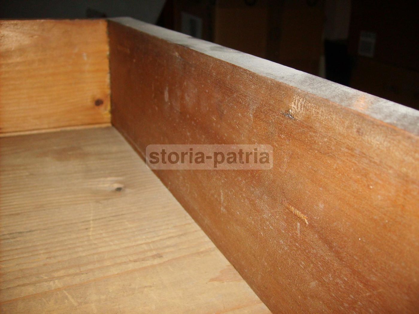 Cassettiera Antica Con Intarsi, Fine '800   Inizio '900, Noce Massello