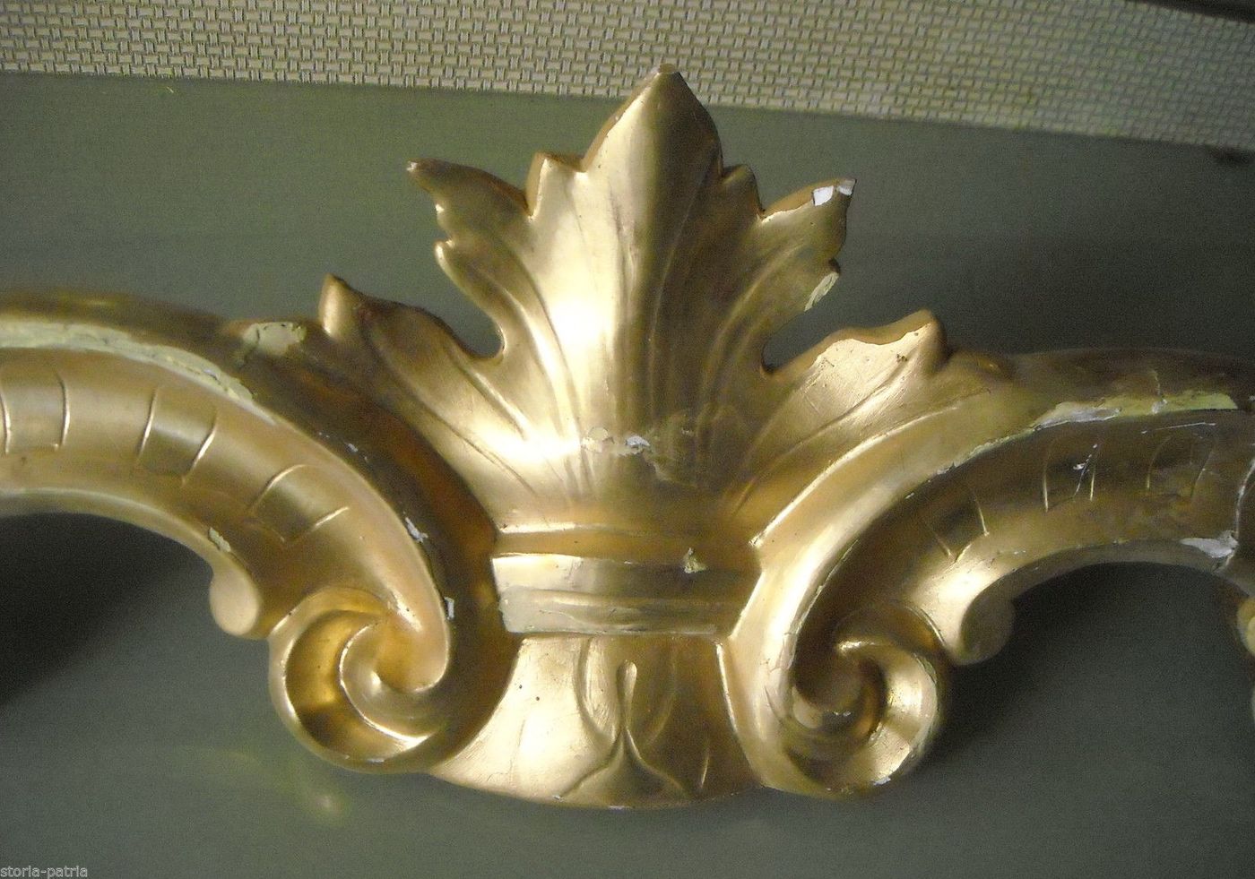 Cimasa Antica In Legno Dorato, Epoca Luigi Filippo, Circa 1850
