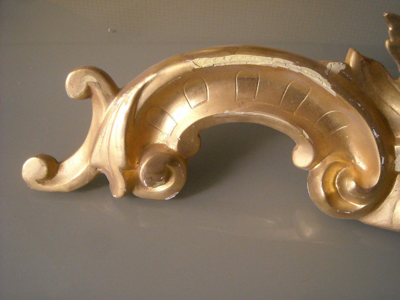 Cimasa Antica In Legno Dorato, Epoca Luigi Filippo, Circa 1850