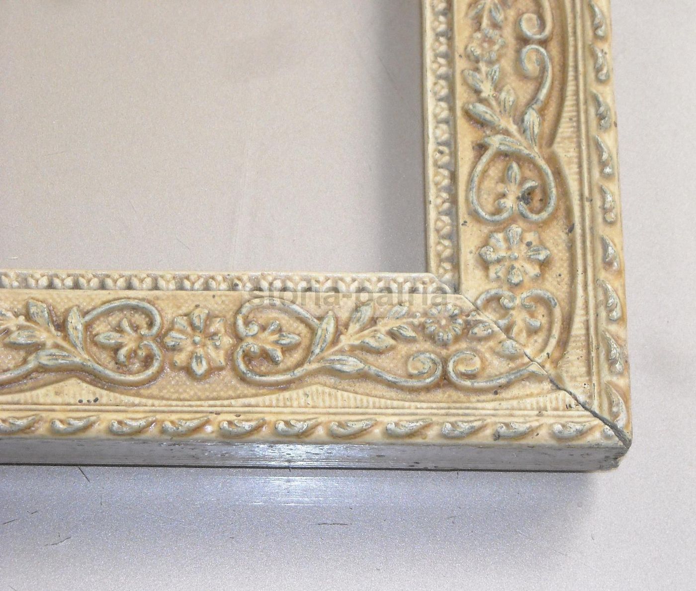 Cornice Antica Liberty Con Rilievi Floreali Primi '900
