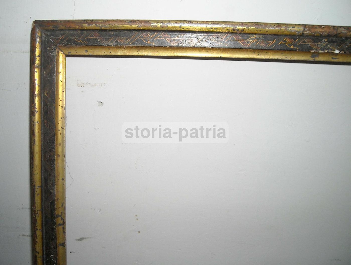 Cornice Antica Laccata E Dorata, Fine '800 Inizio '900