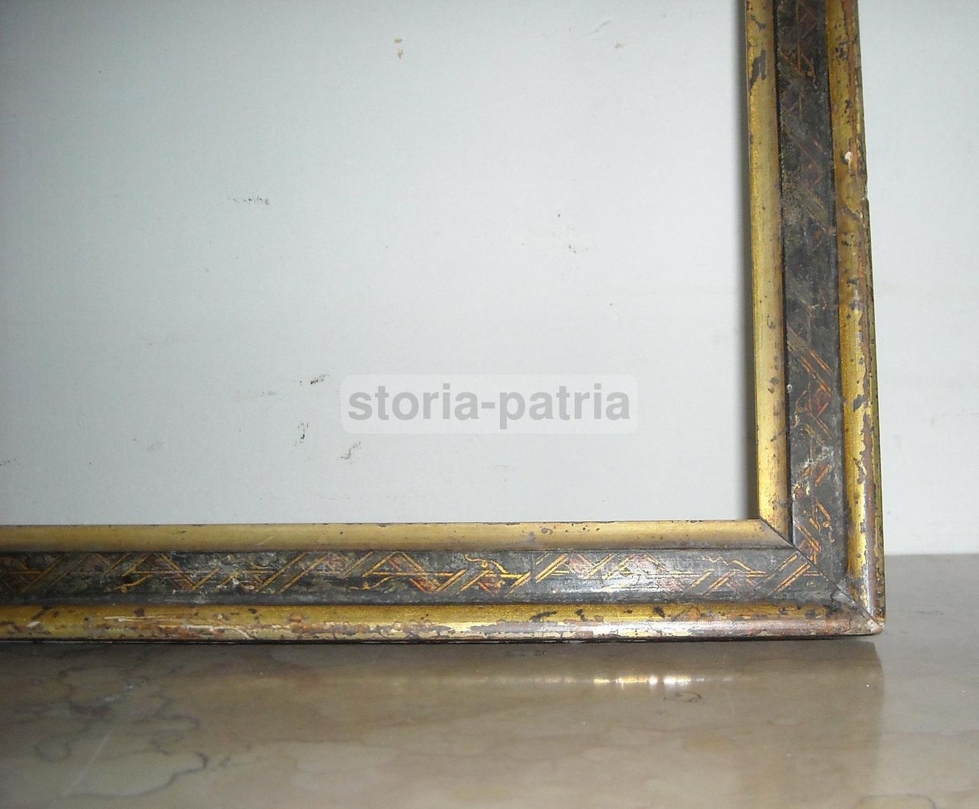 Cornice Antica Laccata E Dorata, Fine '800 Inizio '900