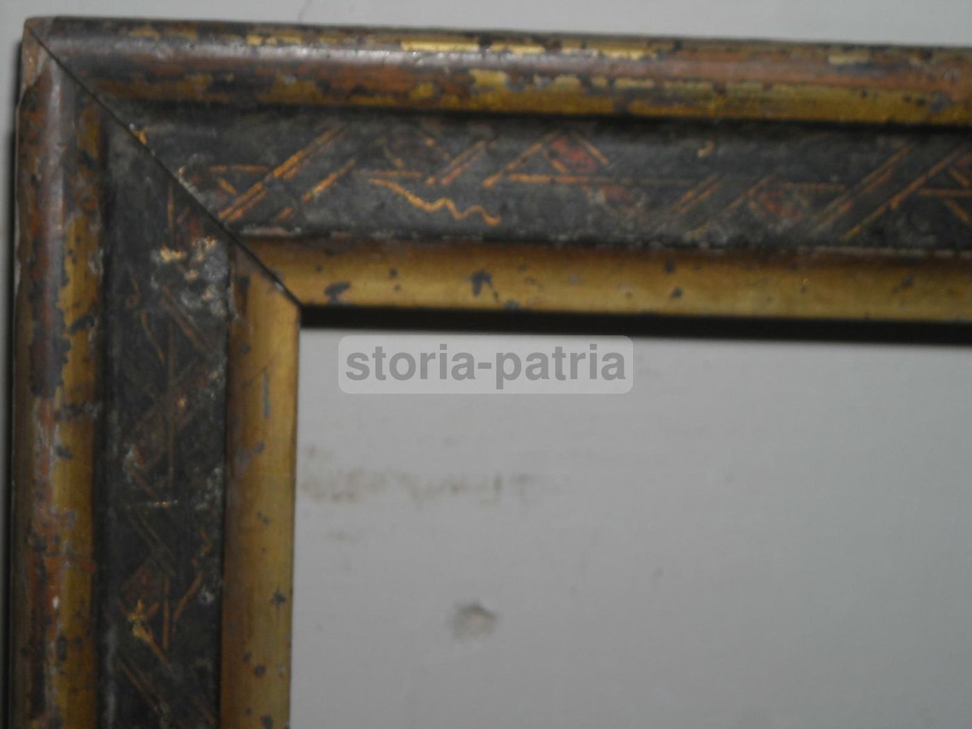 Cornice Antica Laccata E Dorata, Fine '800 Inizio '900