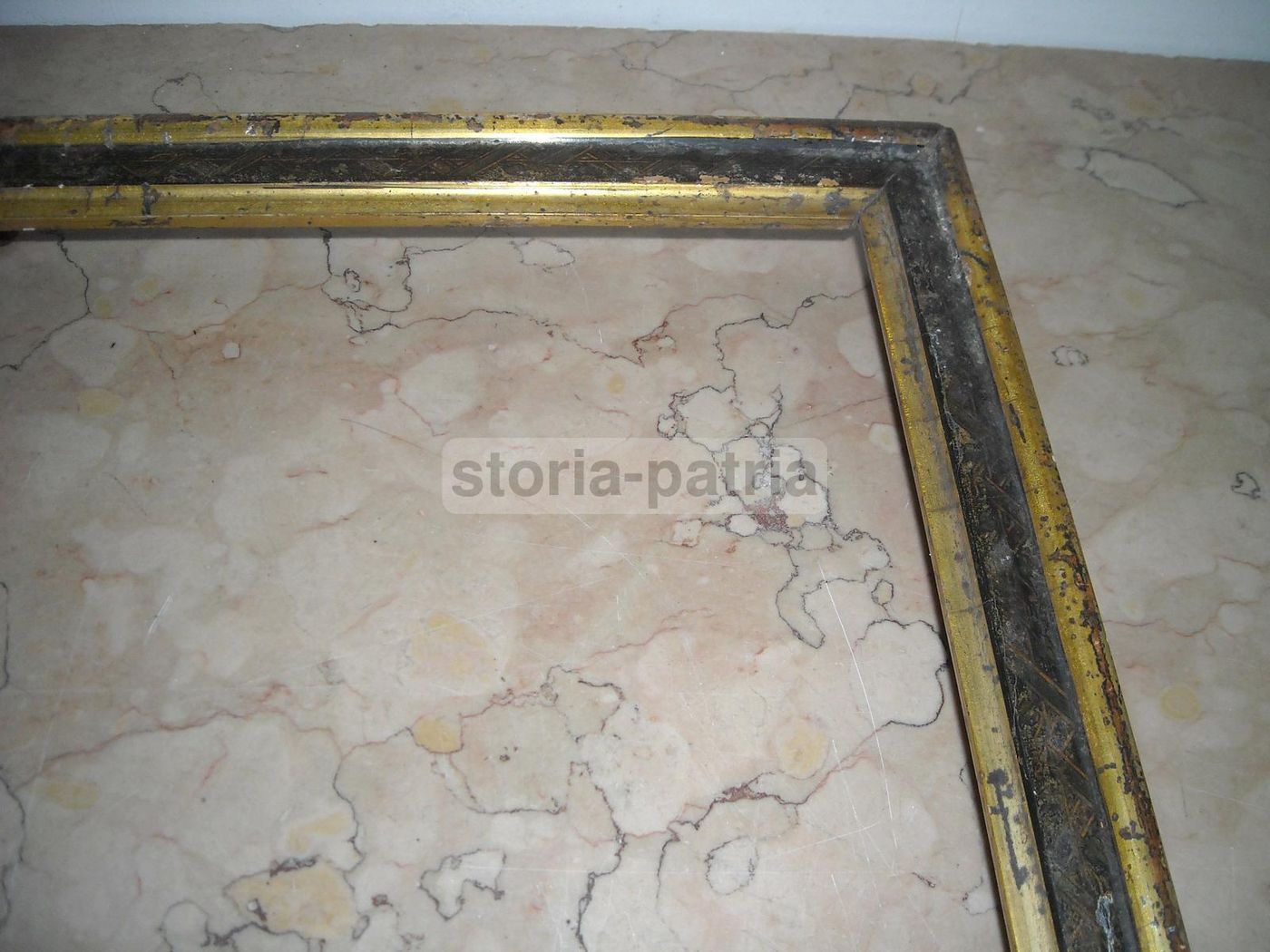 Cornice Antica Laccata E Dorata, Fine '800 Inizio '900