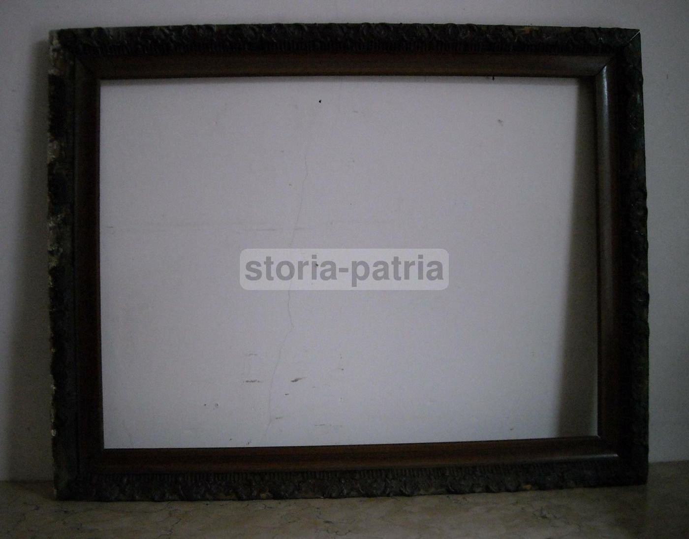 Cornice Antica Liberty In Legno 77x60 Cm Da Restaurare, Primo '900