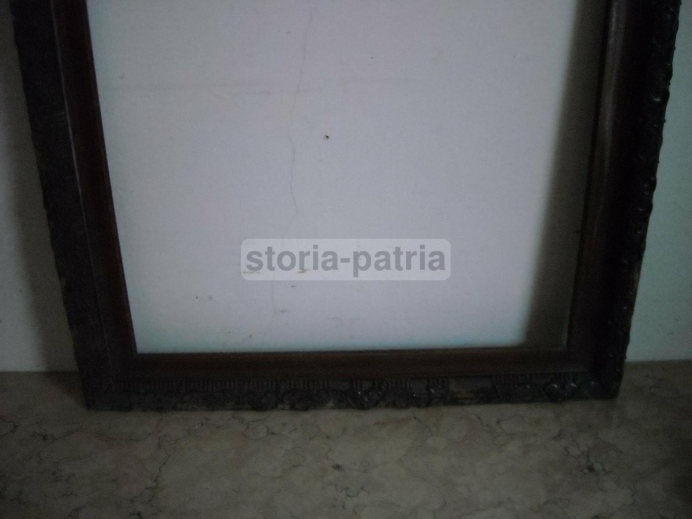 Cornice Antica Liberty In Legno 77x60 Cm Da Restaurare, Primo '900