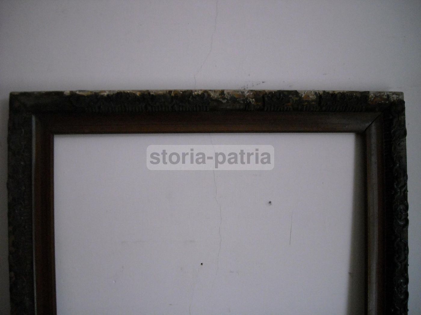 Cornice Antica Liberty In Legno 77x60 Cm Da Restaurare, Primo '900