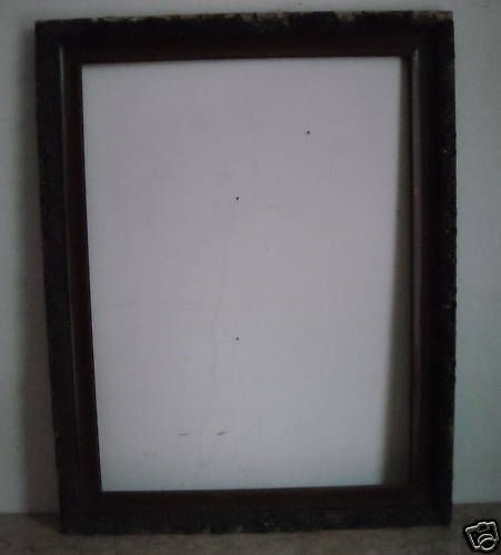 Cornice Antica Liberty In Legno 77x60 Cm Da Restaurare, Primo '900