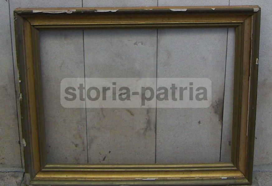 Antica Cornice Dorata In Legno, Fine XIX   Inizio XX Secolo, Cm 102x82