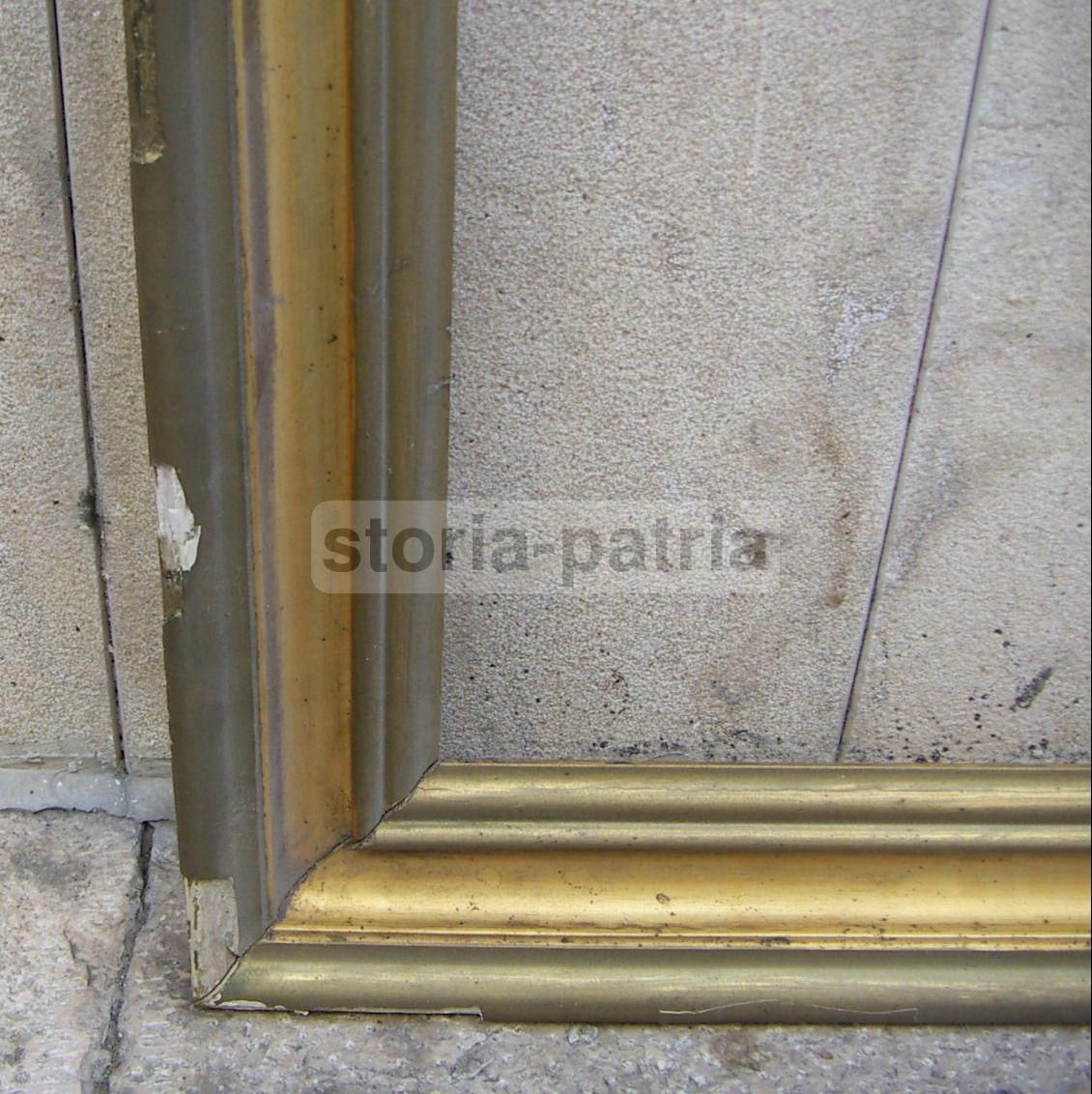Antica Cornice Dorata In Legno, Fine XIX   Inizio XX Secolo, Cm 102x82