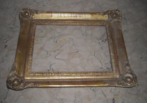 Cornice Dorata Antica Epoca Luigi Filippo Con Fregi A Fogliame