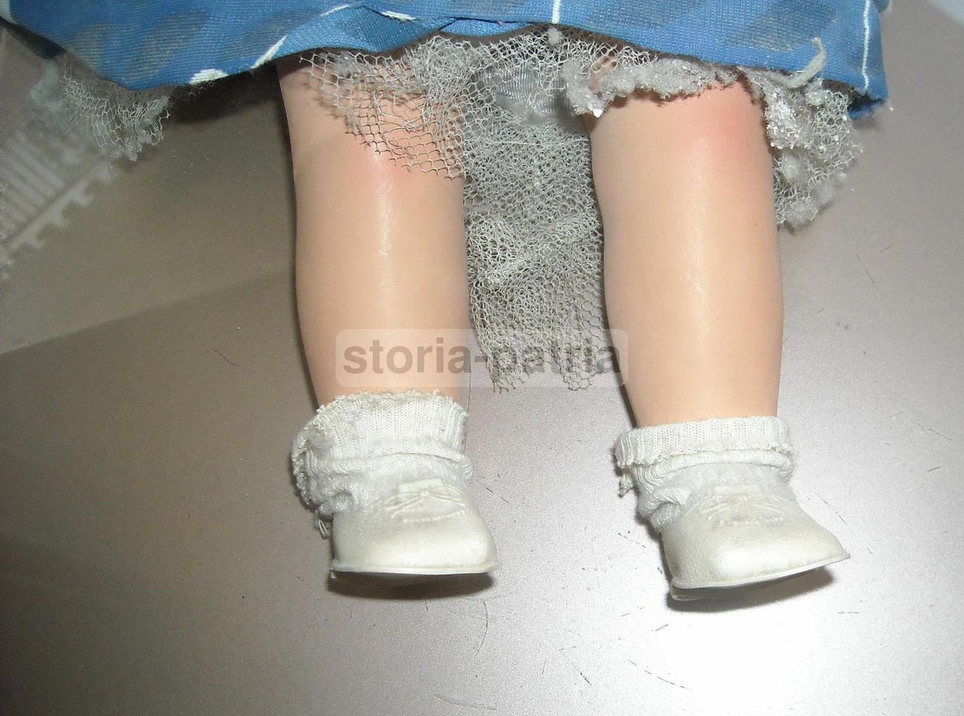 Bambola Vintage Athena Piacenza, Anni '30 '50, Capelli Bruni, 45 Cm