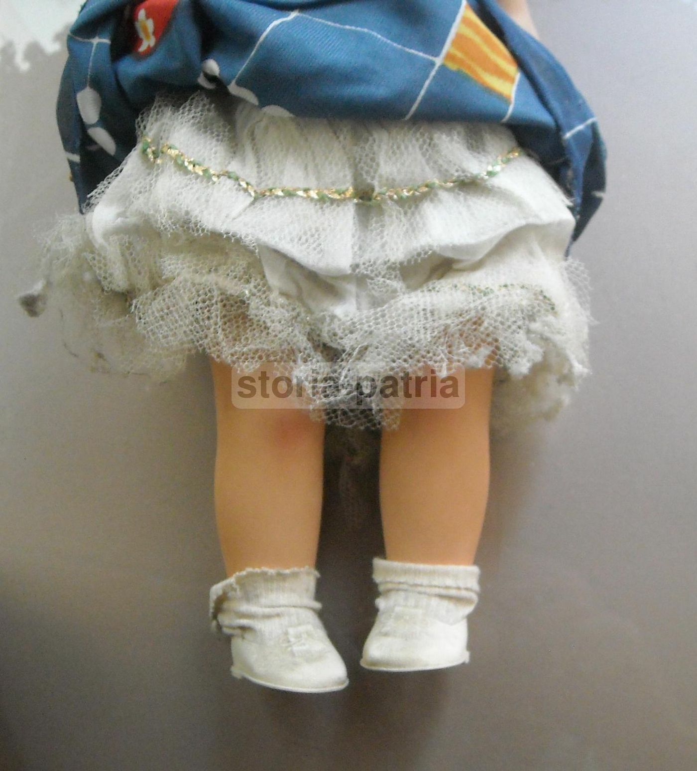 Bambola Vintage Athena Piacenza, Anni '30 '50, Capelli Bruni, 45 Cm