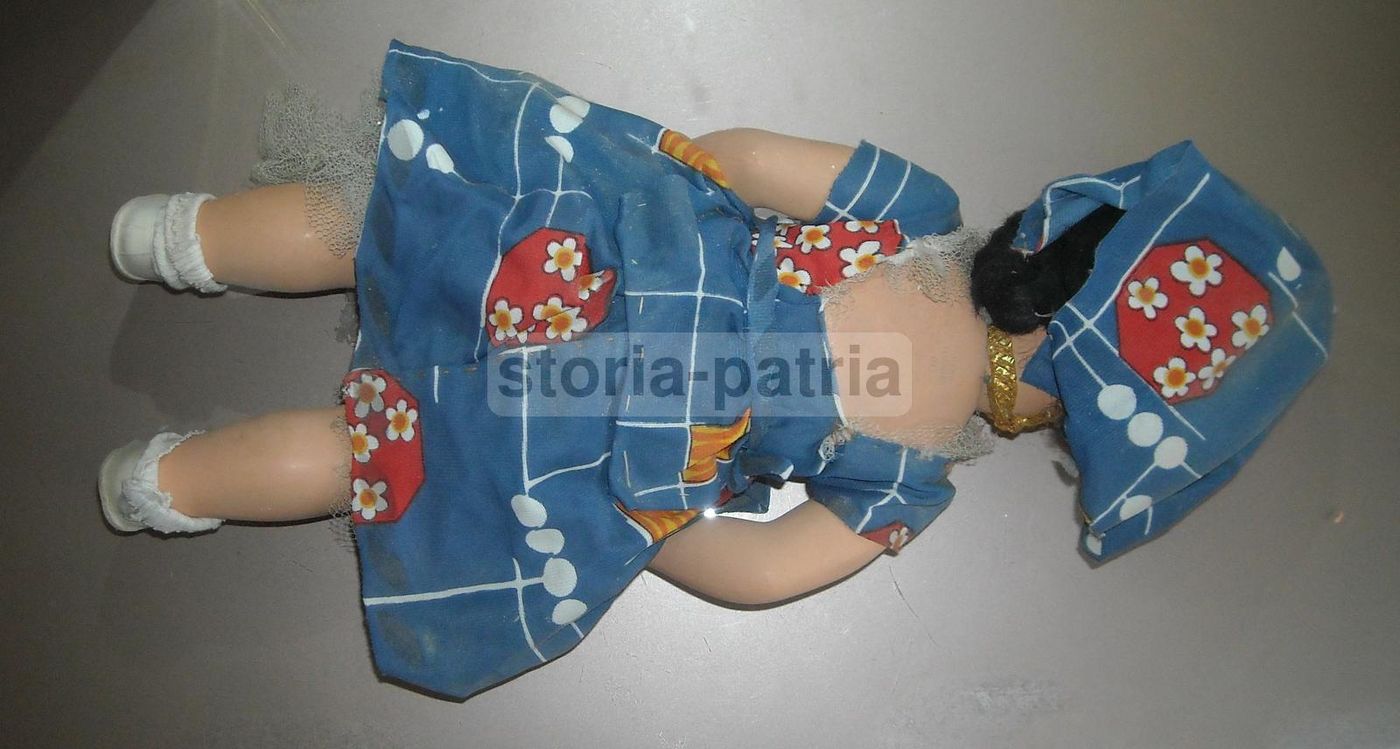 Bambola Vintage Athena Piacenza, Anni '30 '50, Capelli Bruni, 45 Cm