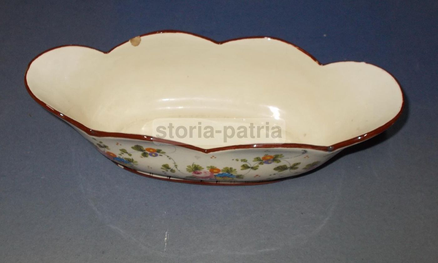 Vaso Ceramica Floreale Policroma Marmaca San Marino Anni '40 '50