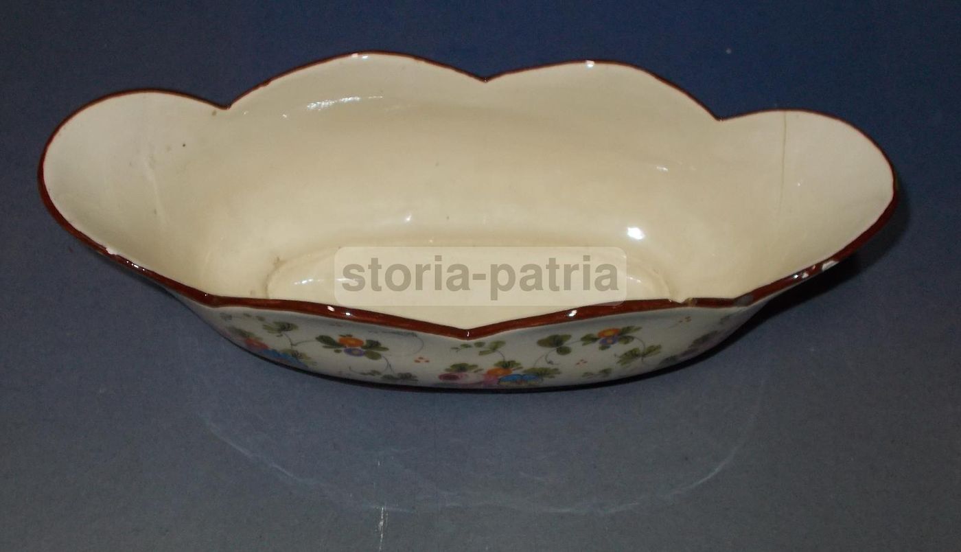 Vaso In Ceramica Floreale Policroma Marmaca, San Marino, Anni '40 '50