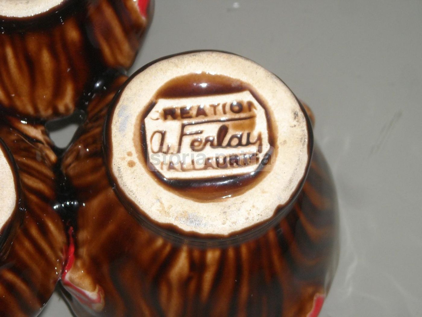 Saliera Ceramica Policroma Vallauris Ferlay Anni '60 '70