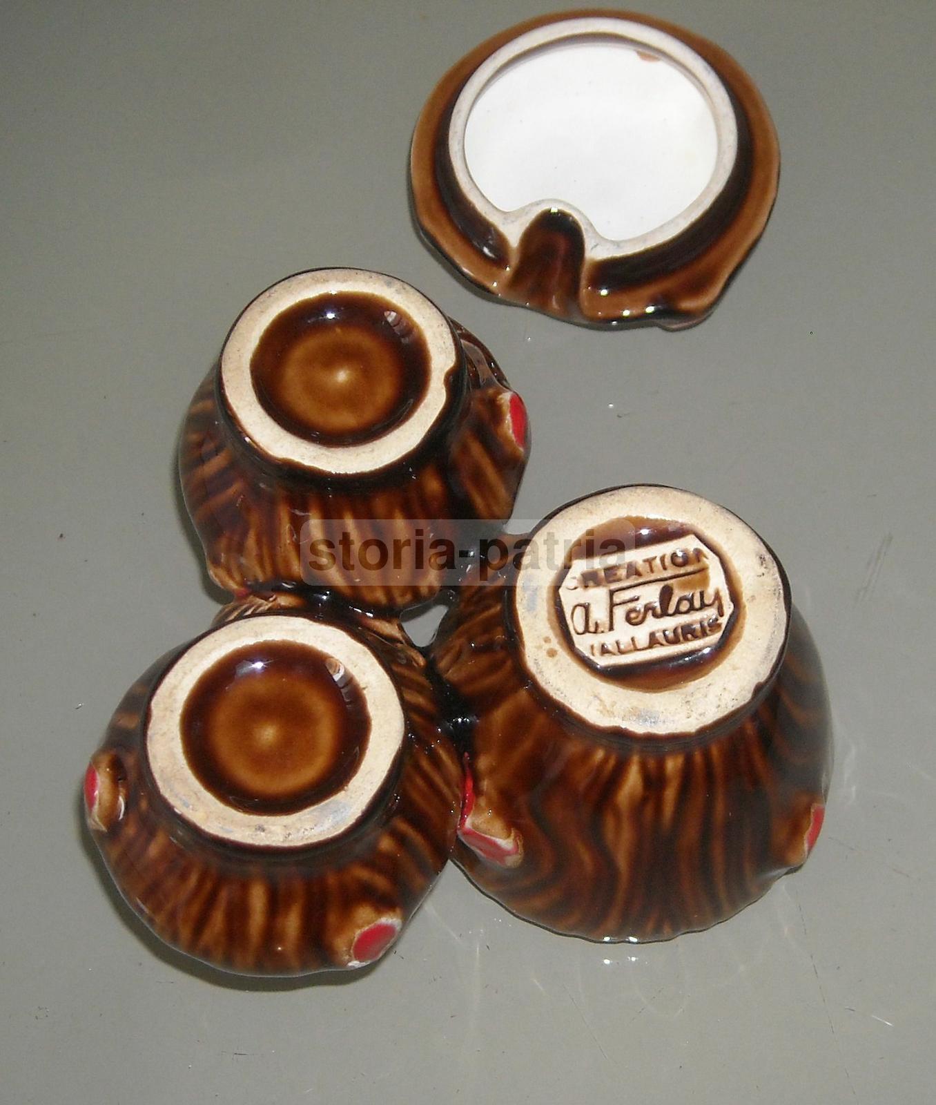 Saliera Ceramica Policroma Vallauris Ferlay Anni '60 '70