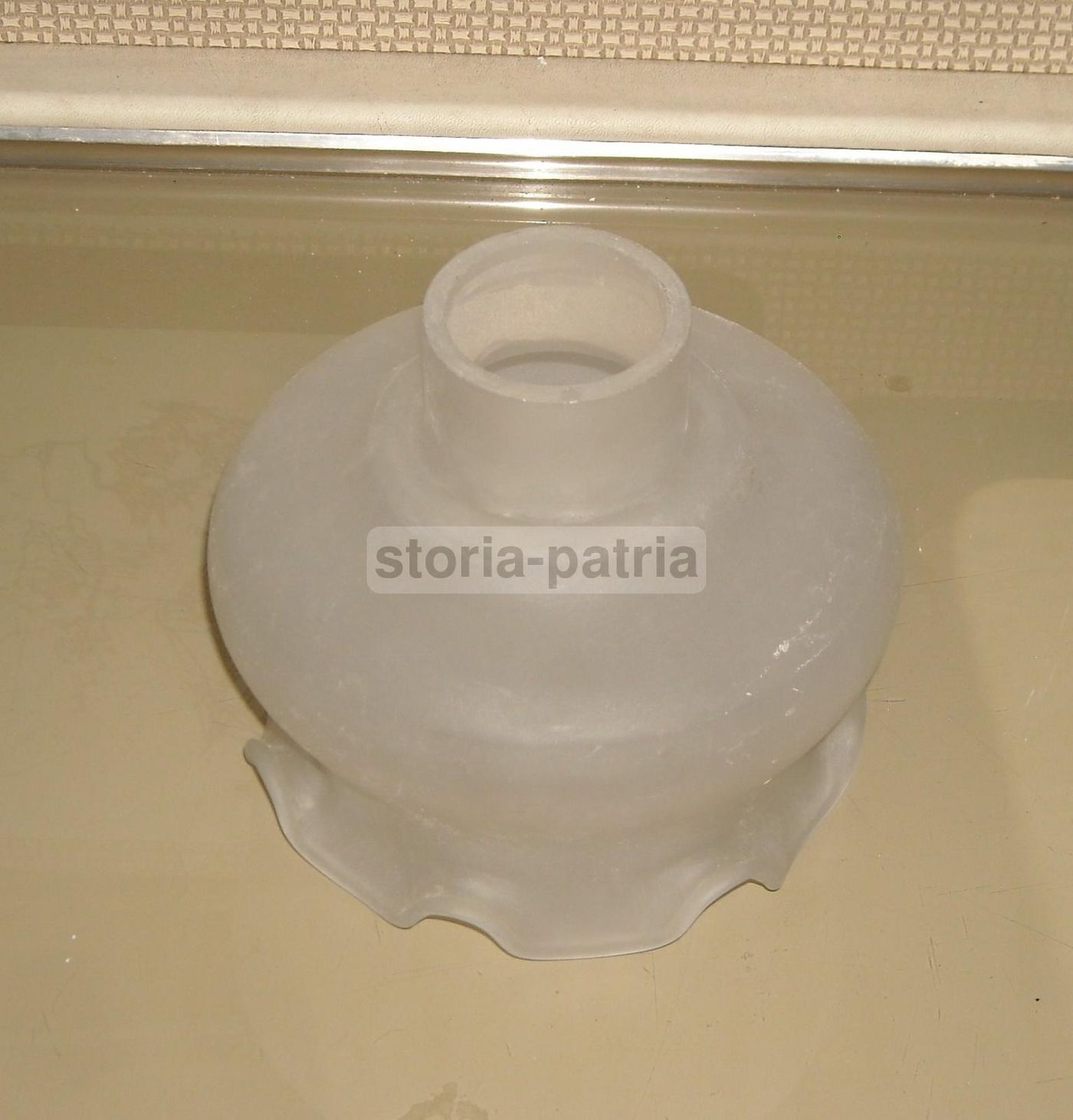 Coppa In Vetro Satinato Per Lampada E Lampadario, Anni 1940 1960