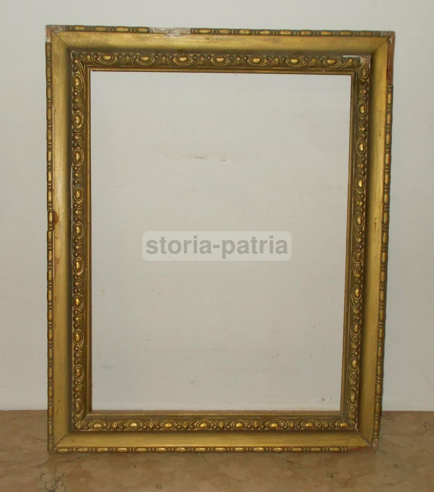 Coppia Di Cornici d'Epoca In Legno Con Decori In Rilievo, Anni '30