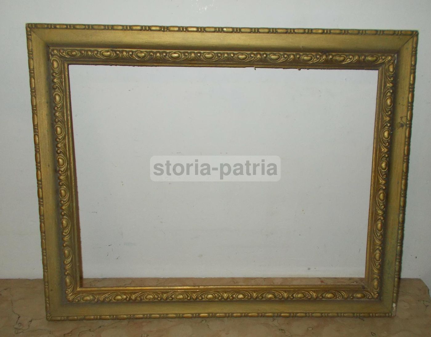 Coppia Di Cornici d'Epoca In Legno Con Decori In Rilievo, Anni '30
