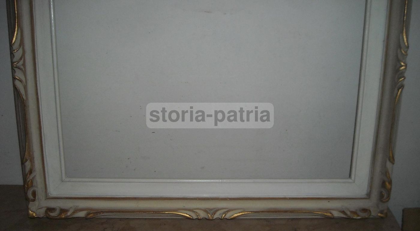 Cornice Laccata E Dorata Anni '20 '30 Per Dipinti E Specchiere