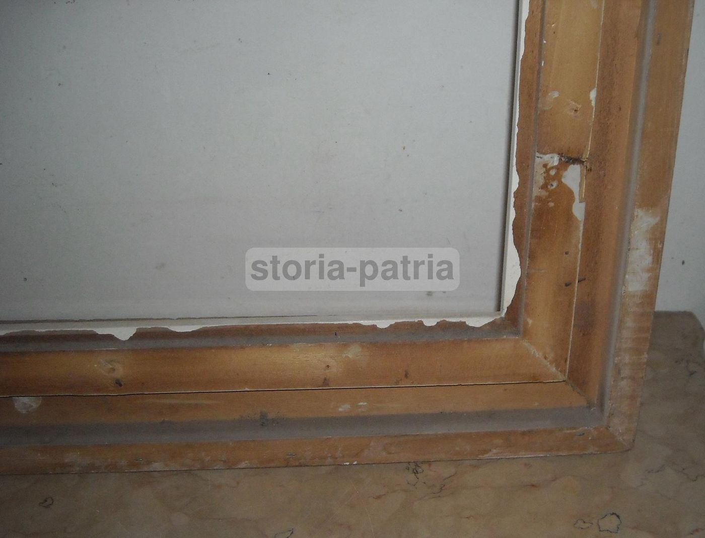 Cornice Laccata E Dorata Anni '20 '30 Per Dipinti E Specchiere