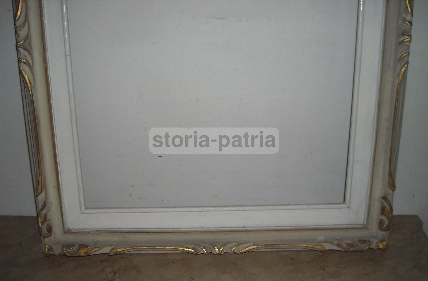Cornice Laccata E Dorata Anni '20 '30 Per Dipinti E Specchiere