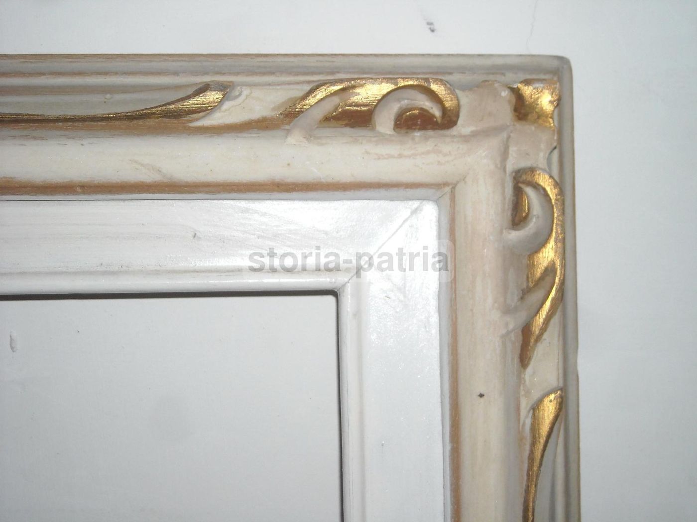 Cornice Laccata E Dorata Anni '20 '30 Per Dipinti E Specchiere