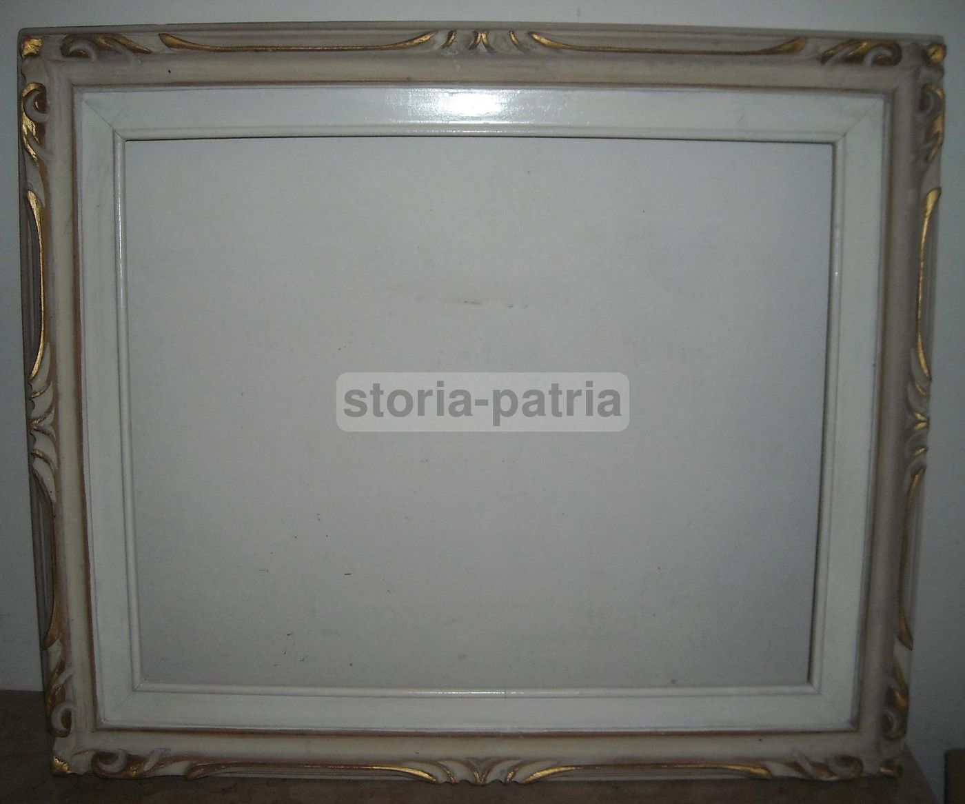 Cornice Laccata E Dorata Anni '20 '30 Per Dipinti E Specchiere