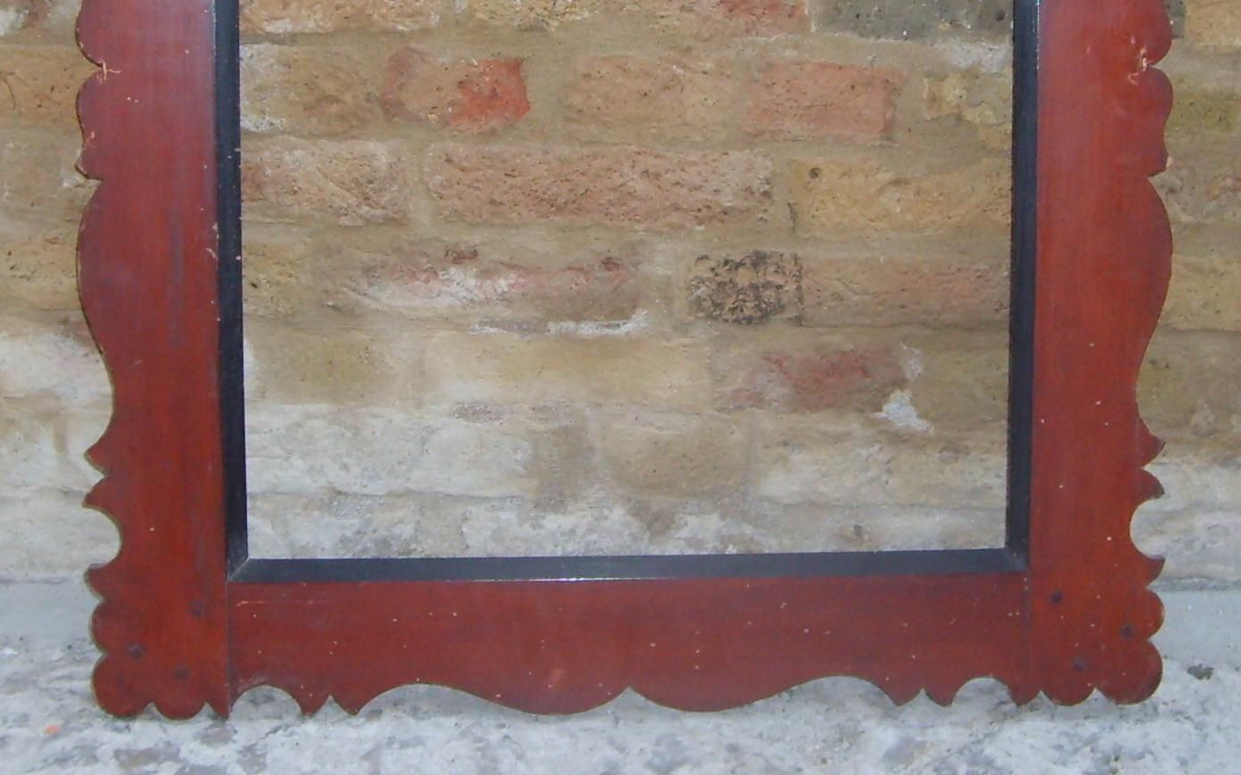Antica Cornice In Legno Massello Dell'Ottocento, Cm 81x68, Italia