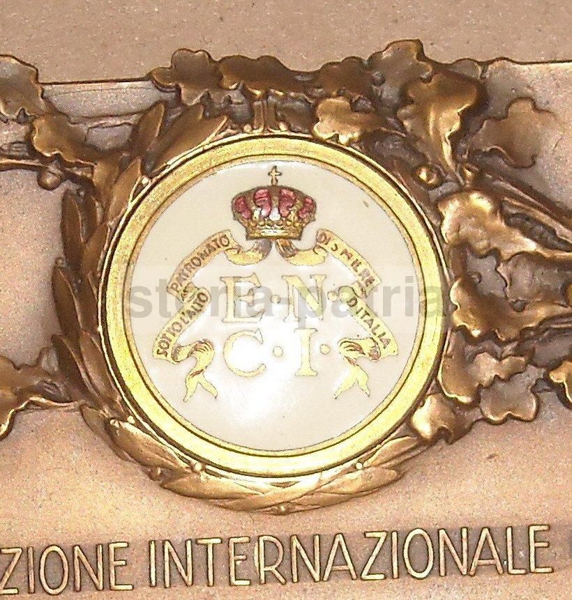 Placca Enci Esposizione Canina Roma 1940 Cinofilia Smalti Colorati