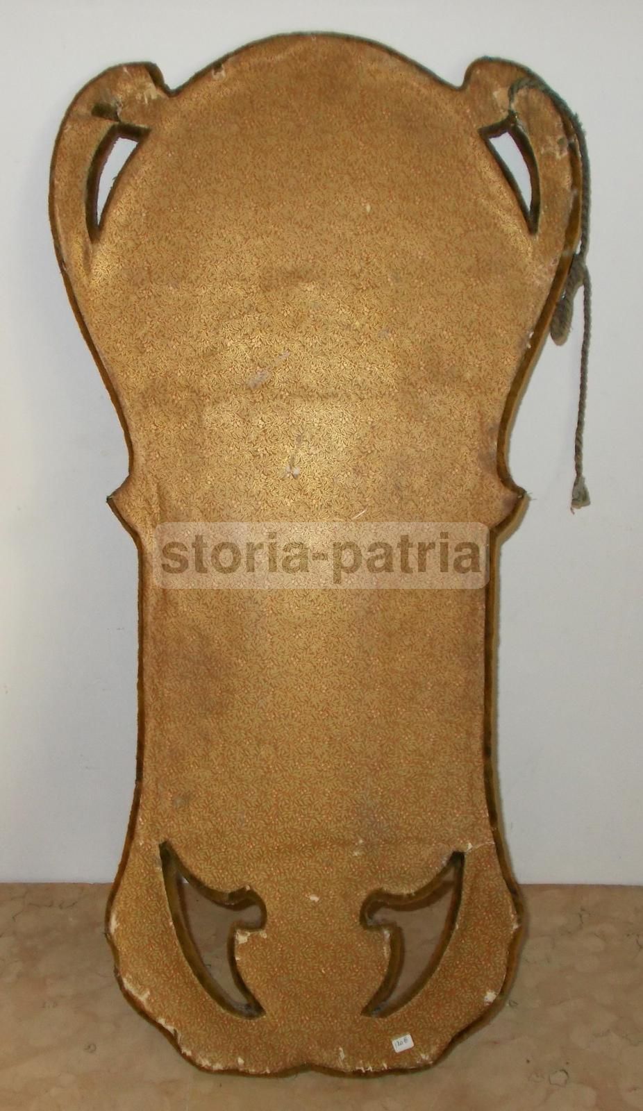 Specchiera Liberty Con Dipinti E Porta Calendario, Circa 1900