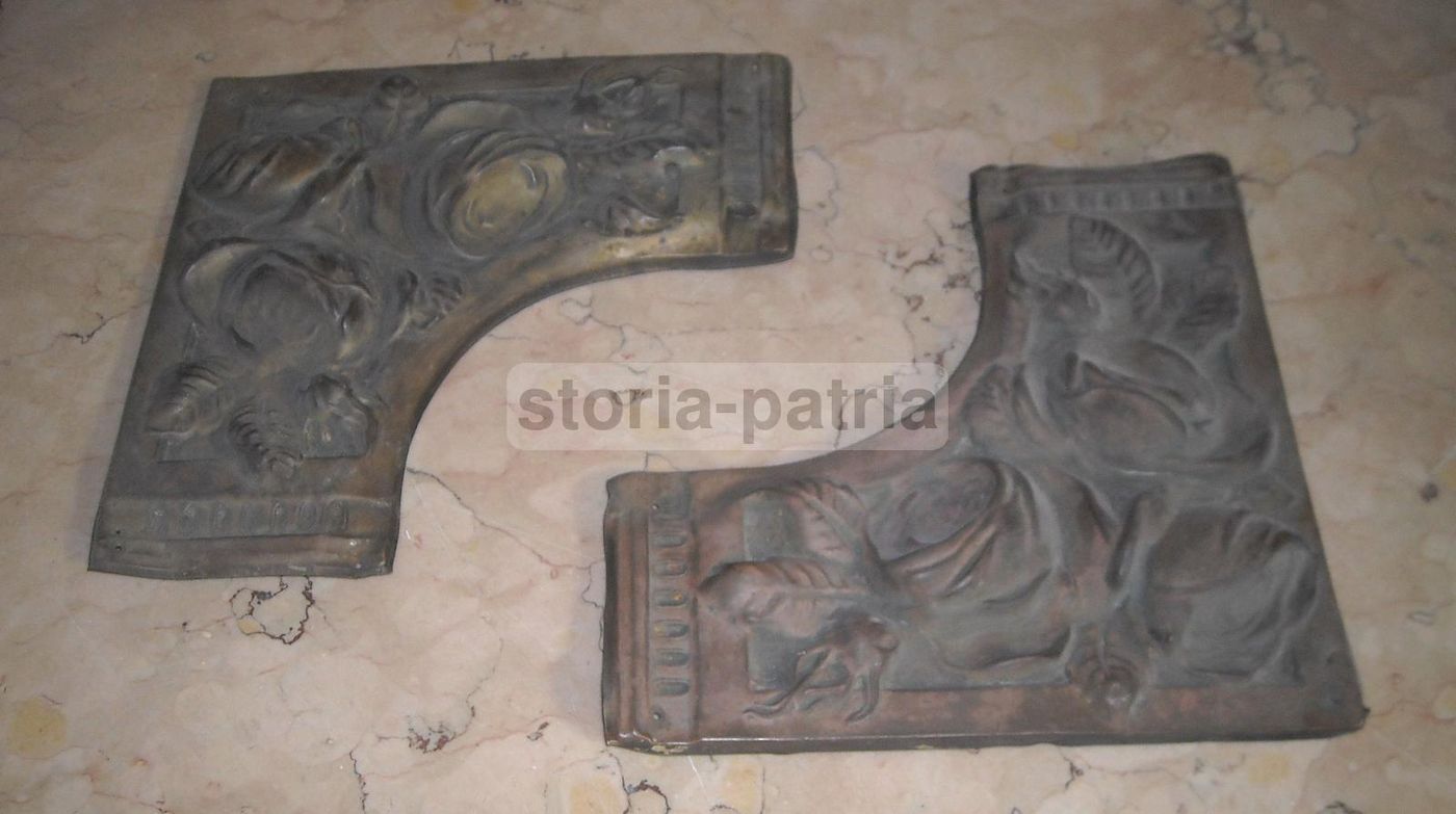 Applicazioni Floreali Liberty In Metallo Sbalzato Anni '20