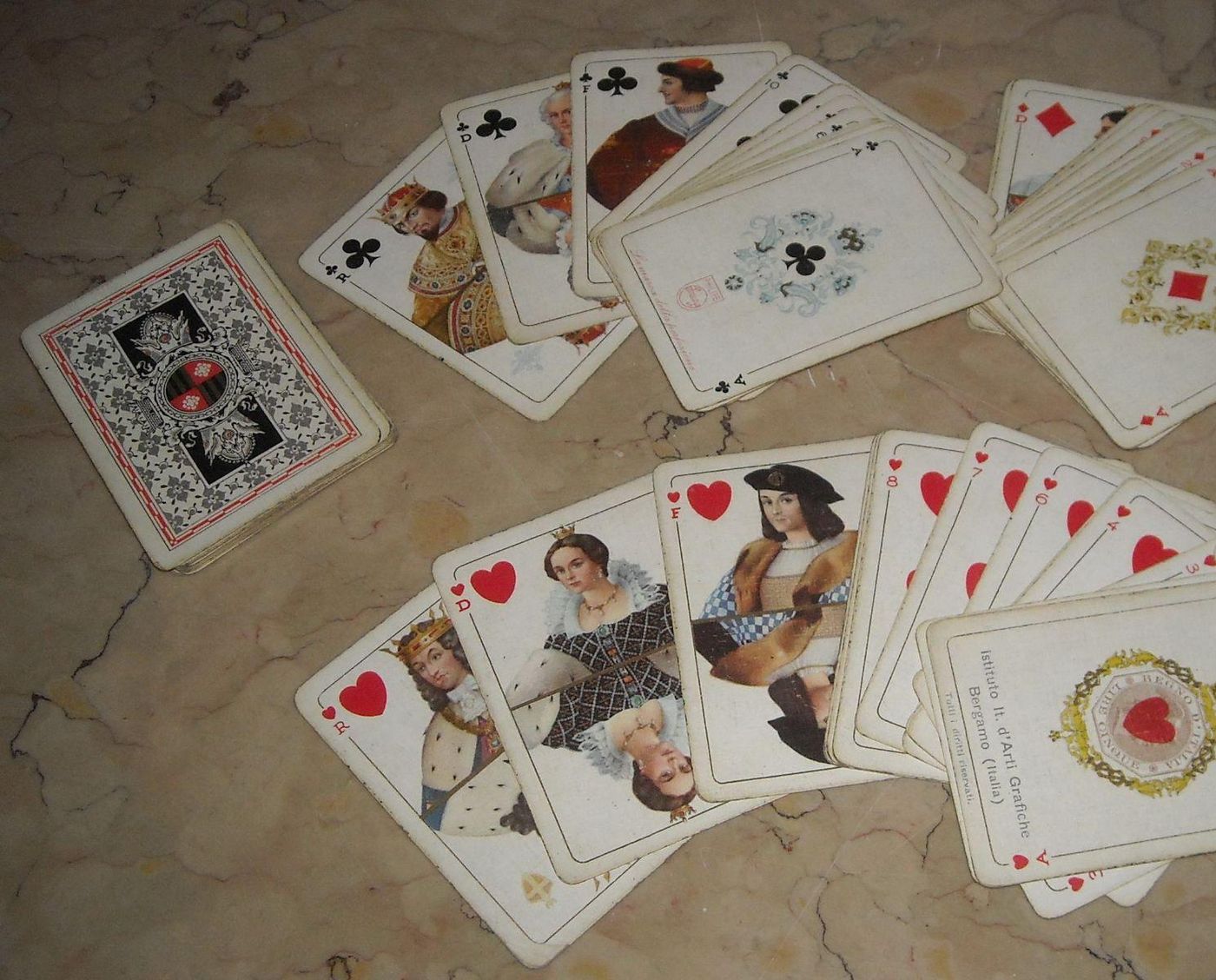 Carte Da Gioco Philips 1941 Araldiche Pubblicitarie Poker