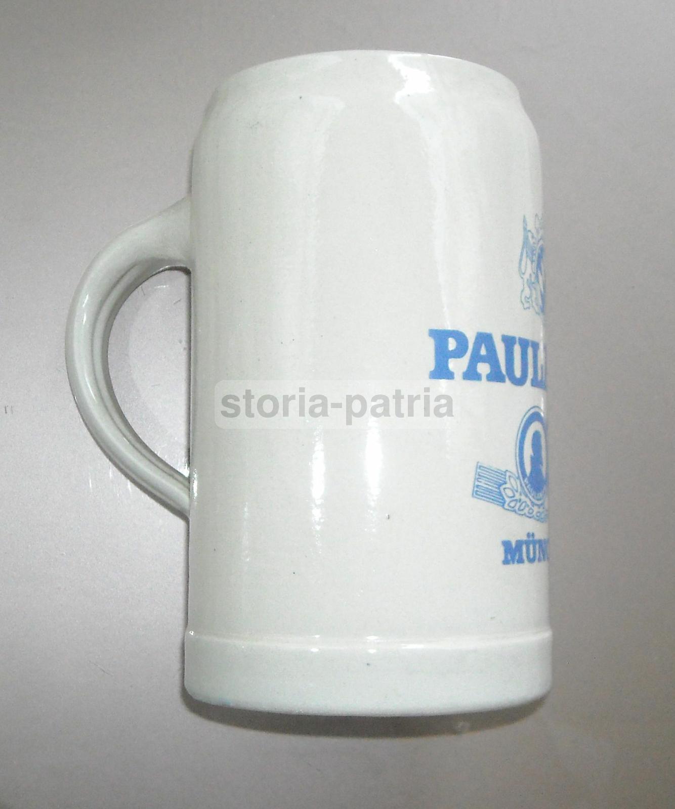 Boccale Da Birra Paulaner Monaco In Ceramica Con Decorazione Araldica
