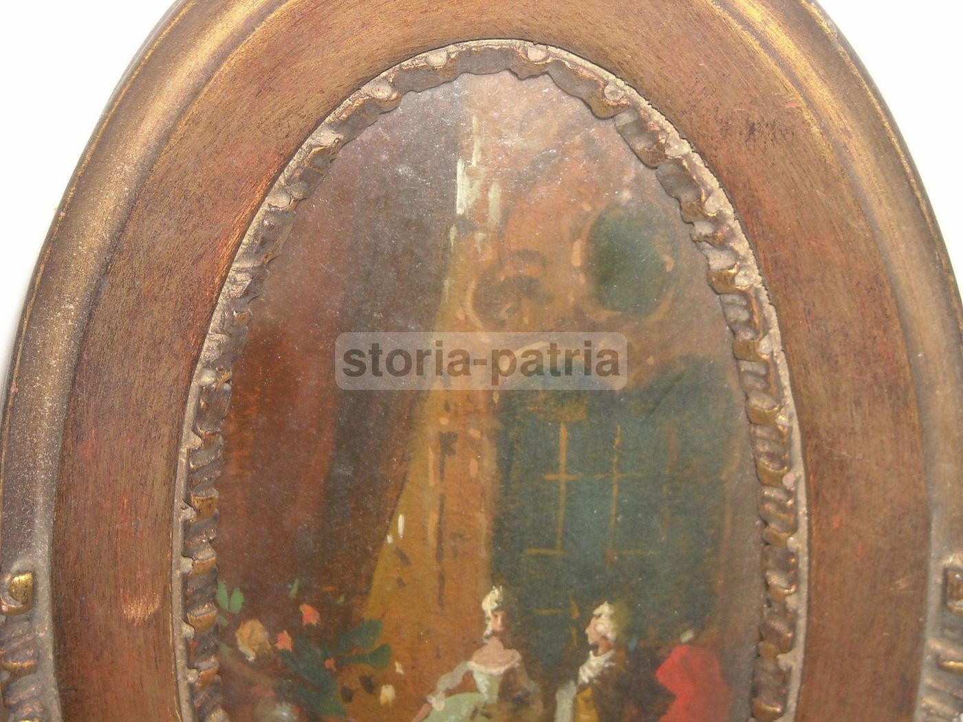 Dipinto Antico Di Interno Di Palazzo Veneziano, Firmato Danieli