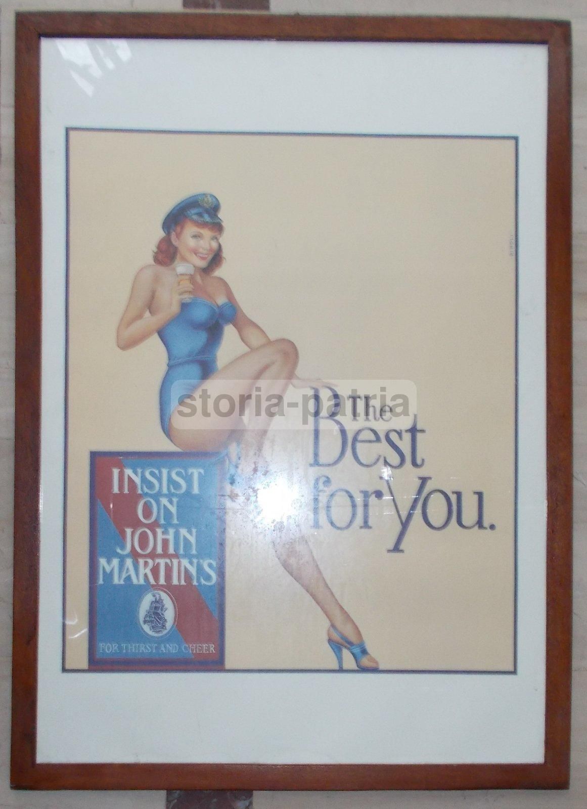 Manifesto Pubblicitario John Martin'S Birra, Illustrazione Riboli